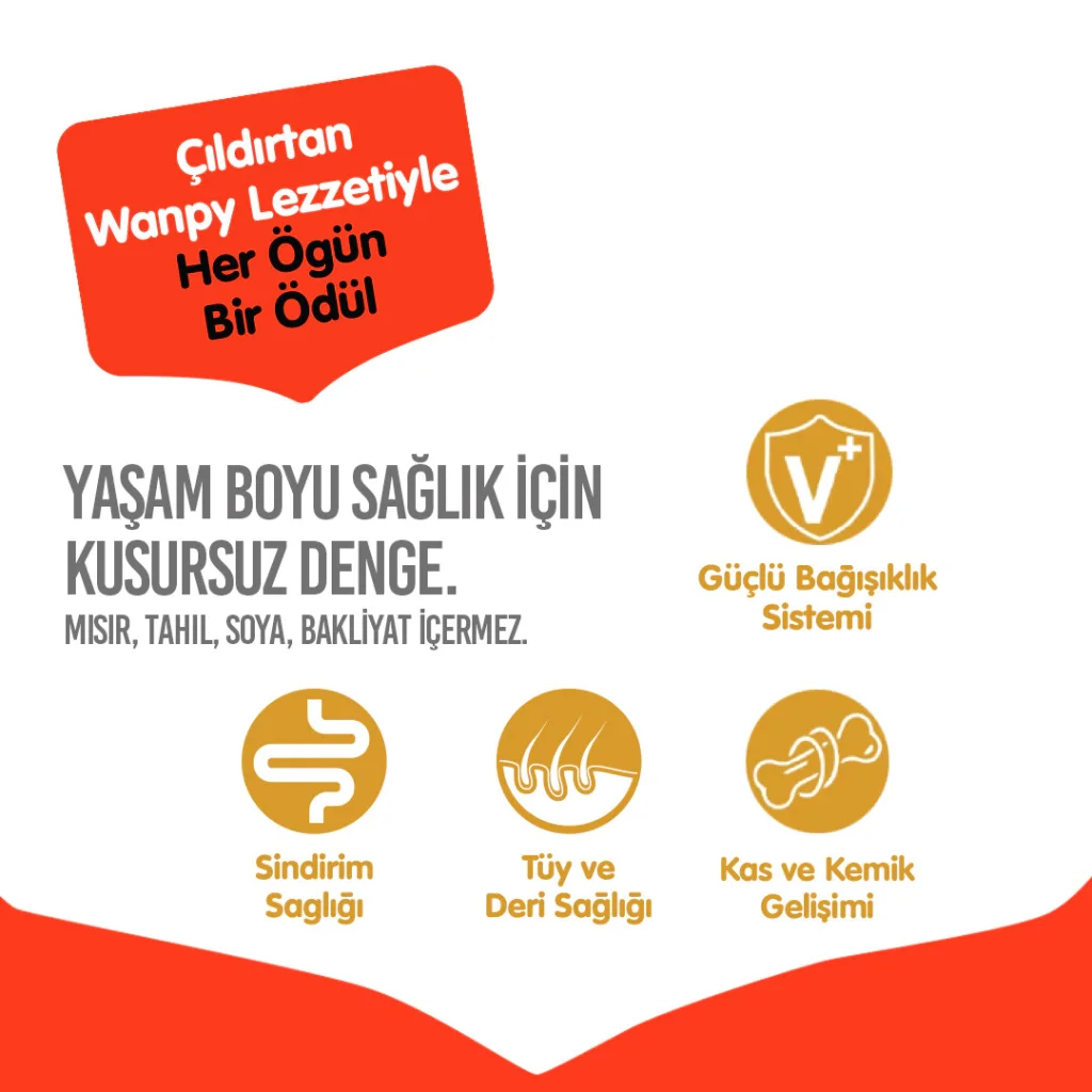 Wanpy Tavuklu Tahılsız Yavru Köpek Maması 1,5kg