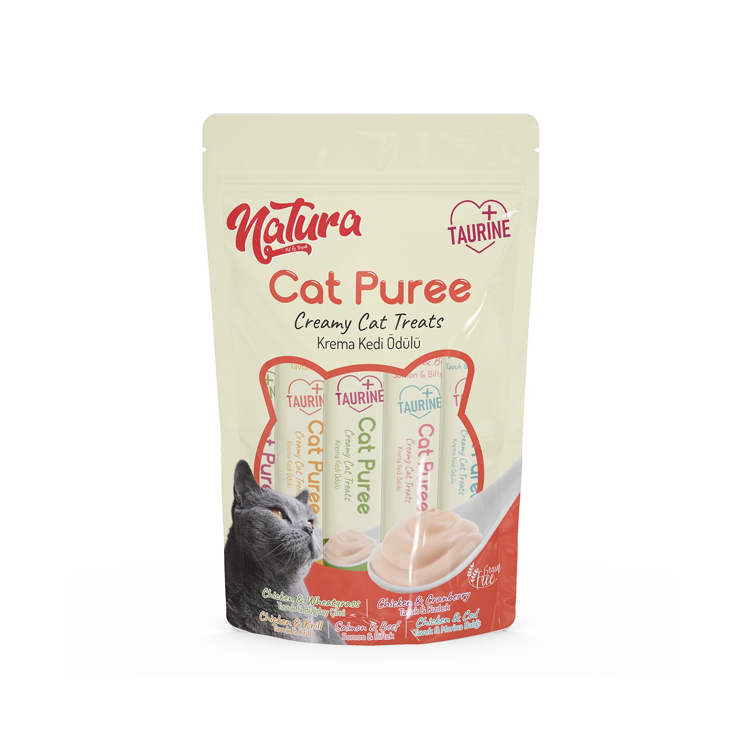 Natura Cat Pure Mix 5 Çeşit Kedi Ödülü