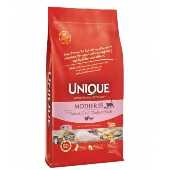 Unique Tavuklu ve Balıklı Anne ve Yavru Kedi Maması 2 Kg