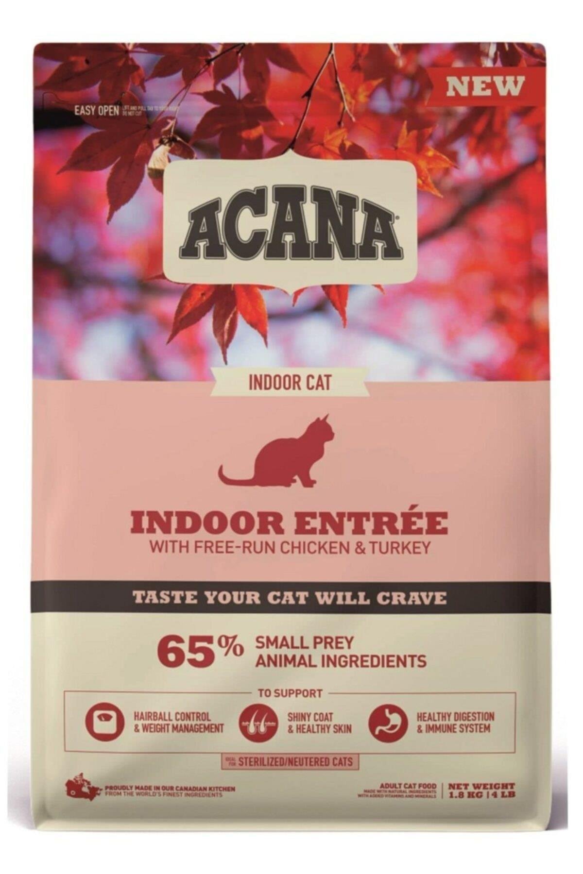 Acana Indoor Entree Sterilised Kısırlaştırılmış Kedi Maması 1,8 kg