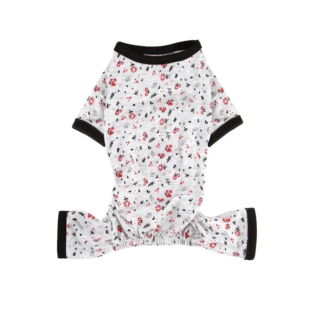 ALM PET CHİC GRİ ÇİÇEKLİ PİJAMA SMALL