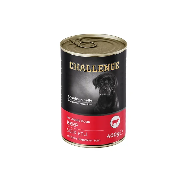 Challenge Sığır Etli Yetişkin Köpek Konservesi 400gr
