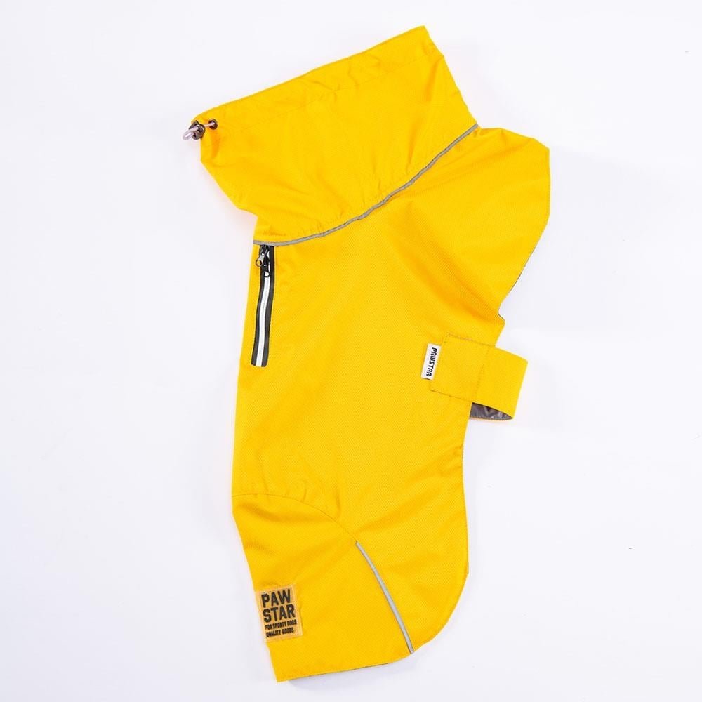 Pawstar Colombia Sarı Su Geçirmez Orta-Büyük Irk Köpek Pratik Yağmurluk S Beden